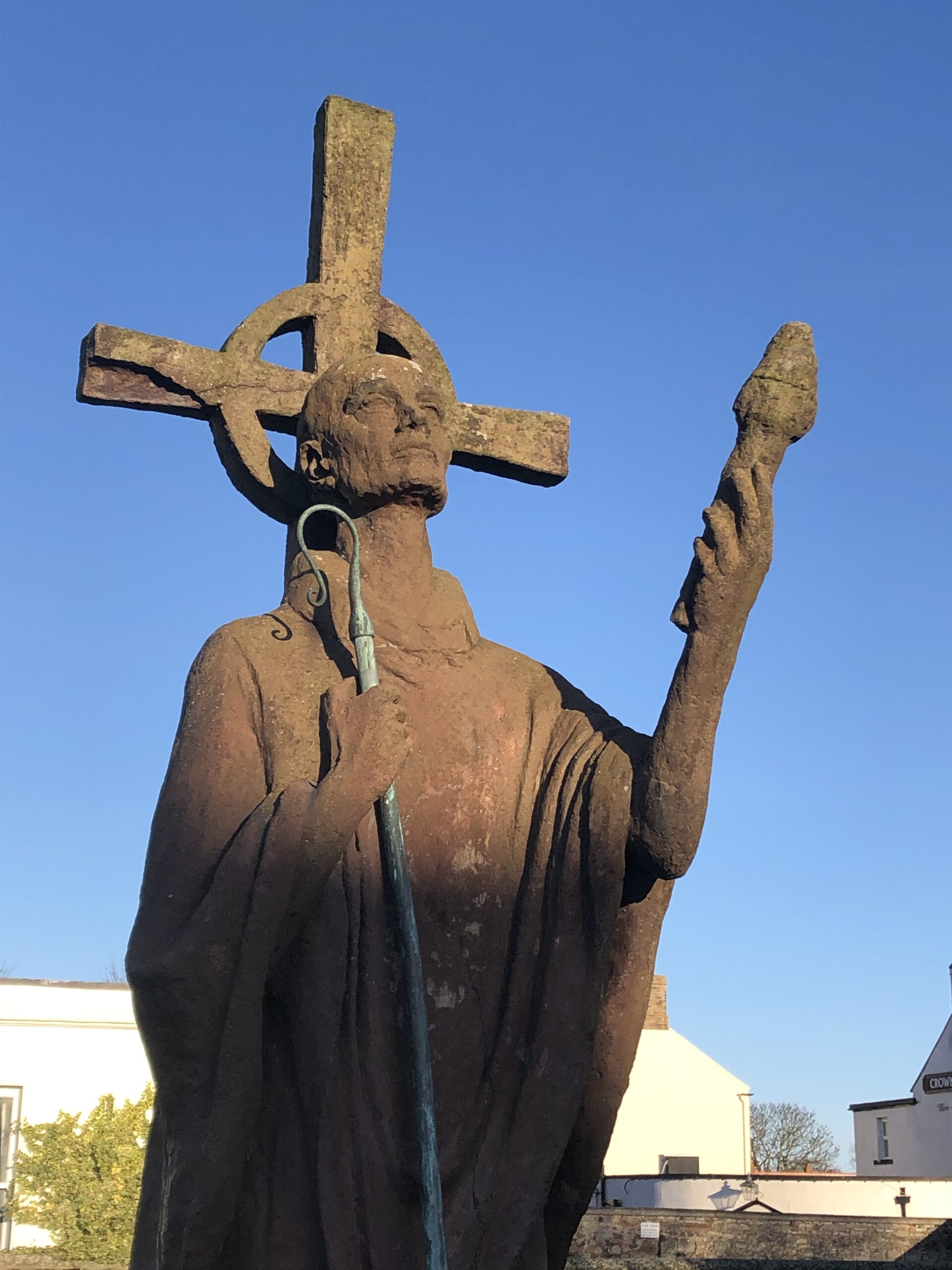 Holy Island Statue of St Cuthbert